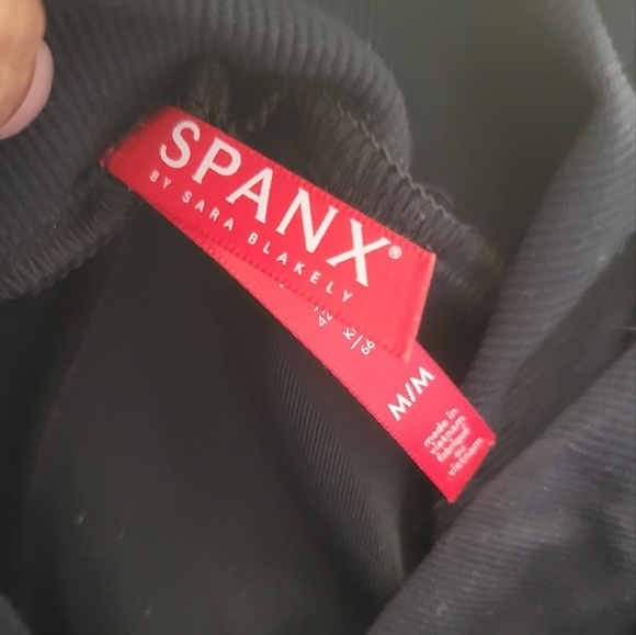 Spanx Mama Maternity Faux Leather Leggings Size Medium - Picture 3 of 9